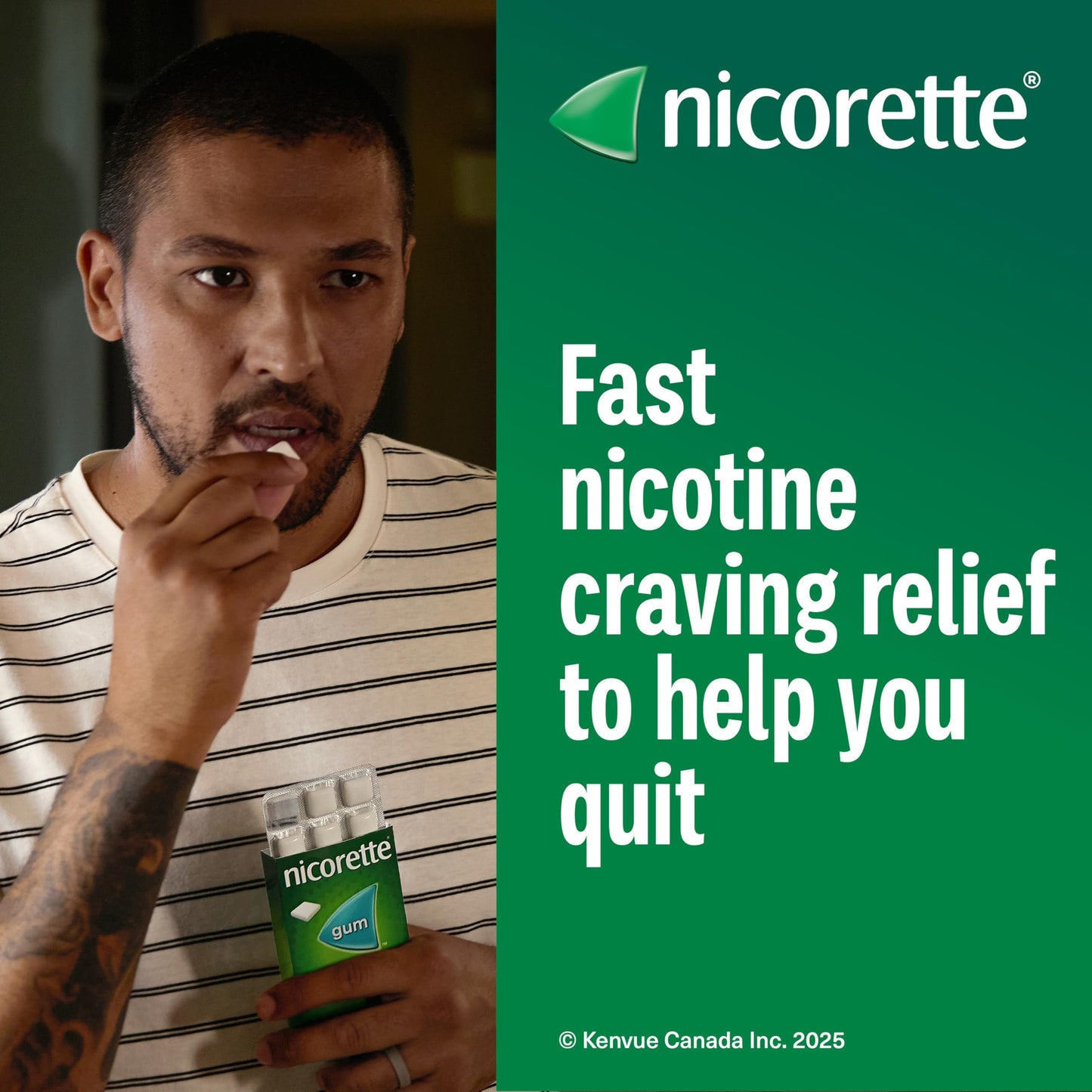 Nicorette 2mg Nicotine Gum, Cinnamon – Quit Smoking Aid with Fast Craving & Withdrawal Relief, Nicotine Replacement Therapy (NRT), 105 Pieces 🍁 All In One Marketplace Canada