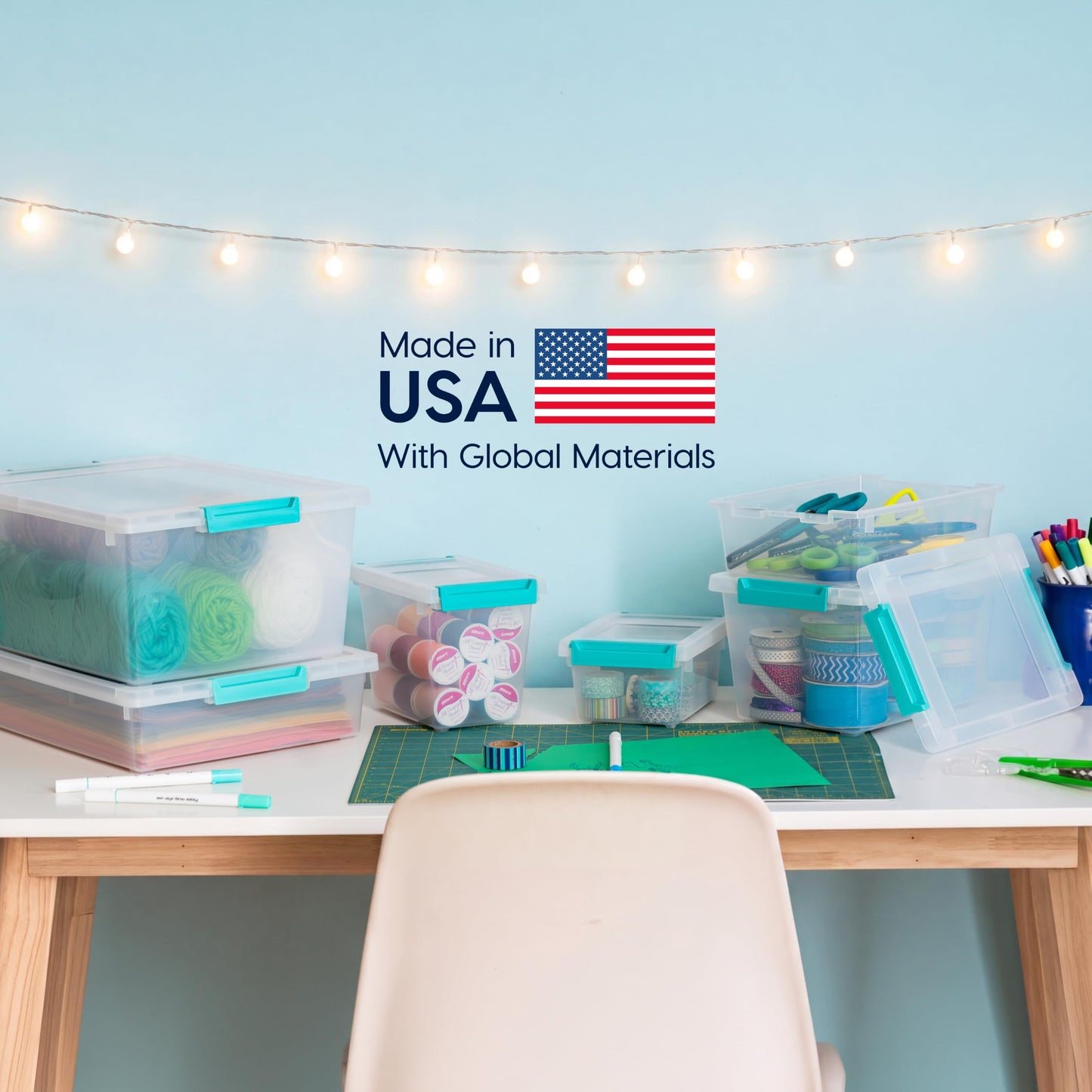 IRIS USA Storage Bins with Lids |Made in USA| 2 Qt - (6-Pack) - Clear 🍁 All In One Marketplace Canada
