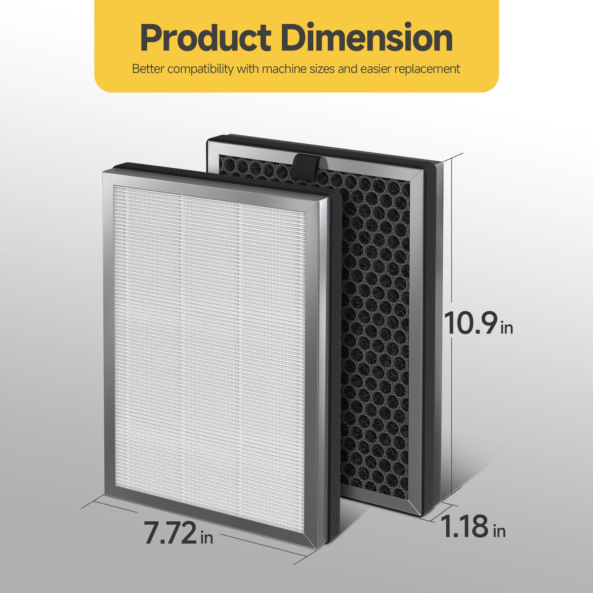 𝟒 X JF260 HEPA Replacement Filter Compatible With Jafända JF260 Air Purifier ＆ JF260S Smart Air Purifier, DeedMo AP-1273 Air Purifiers, Part Number JF260-RF, 3-in-1 True HEPA and Activated Carbon 🍁 All In One Marketplace Canada
