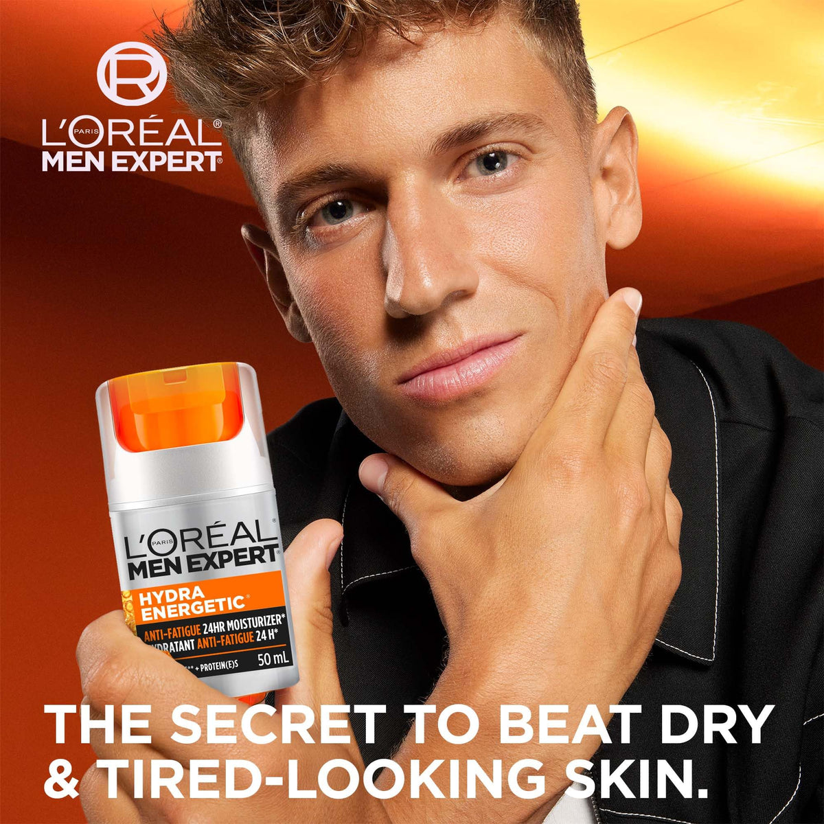 L’Oréal Paris Men Expert Anti Fatigue Daily Moisturizer for Men with Vitamin C & Protein, 24HR Non Greasy Hydration, For Dry and Dull Skin, Reduces look of fine lines & dark circles, Hydra Energetic, 50ml 🍁 All In One Marketplace Canada