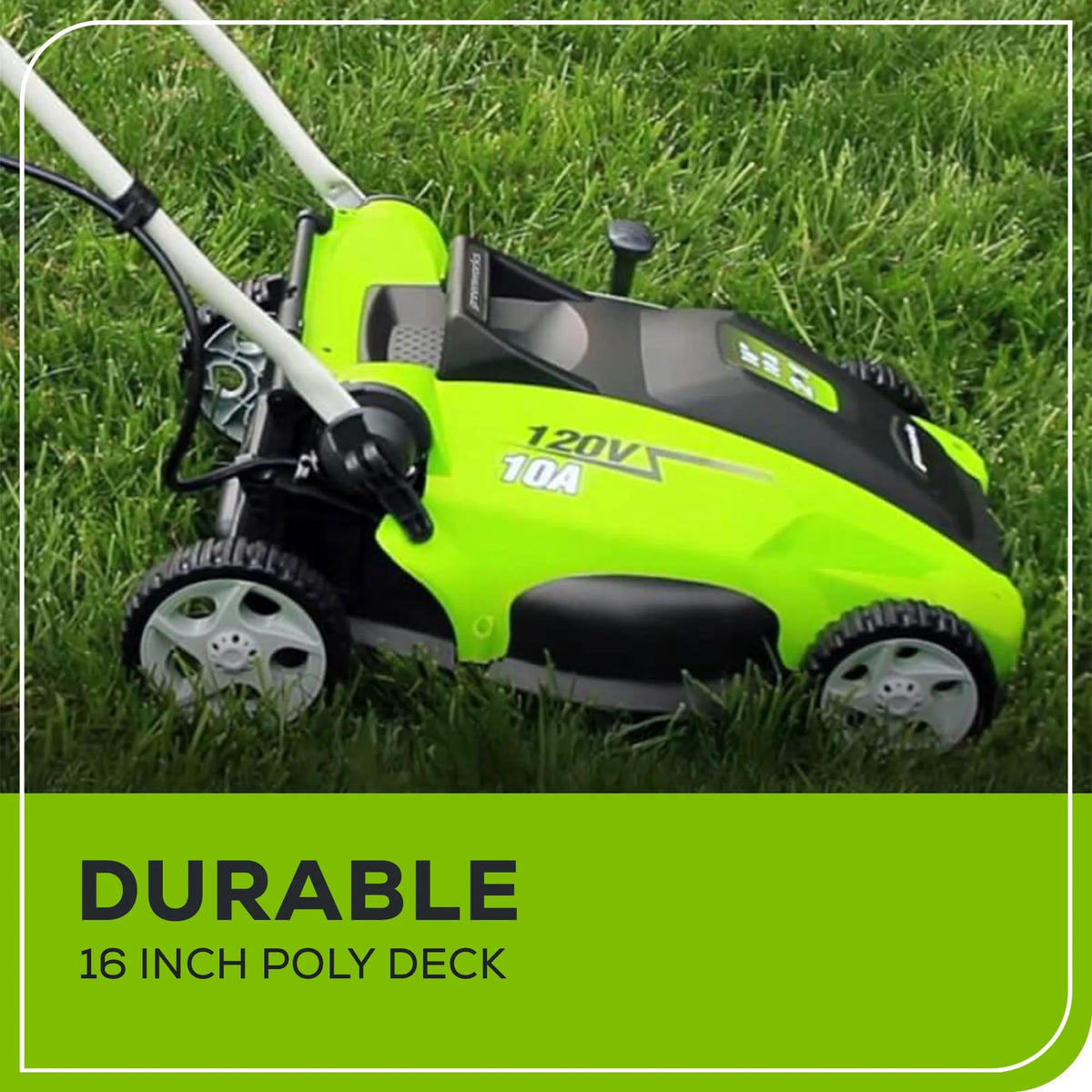 Greenworks 25142 10 Amp 16-Inch Corded Lawn Mower 🍁 All In One Marketplace Canada