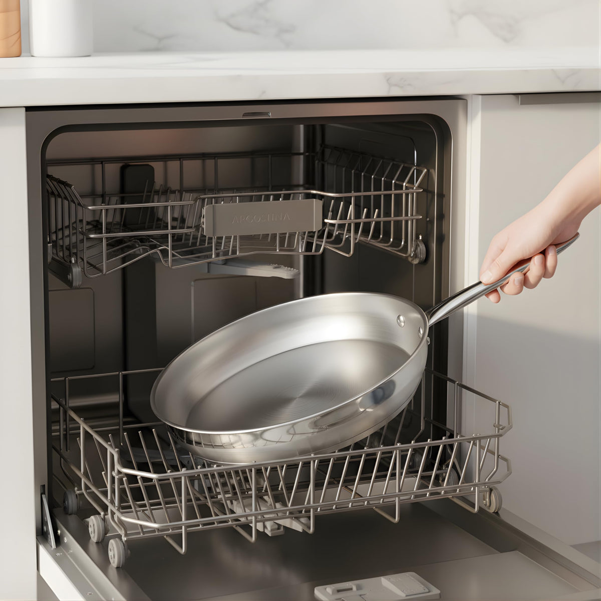 Lagostina Moderna 2 Piece Stainless Steel Pan Set (26cm / 10in and 30cm / 12in), Commercial Capsule Base, Induction Safe Cookware, Dishwasher and Oven Safe up to 400ºF / 204ºF, Silver 🍁 All In One Marketplace Canada