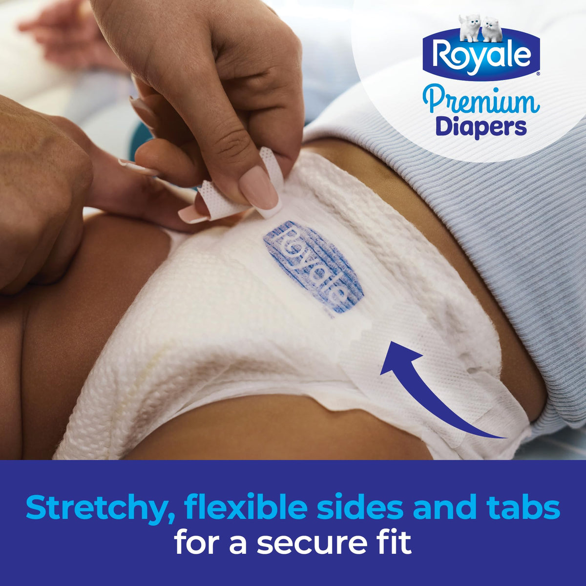Royale Premium Diapers, Size 1 (8-14 lb), 198 Count, Disposable Baby Diapers (Packaging may vary) 🍁 All In One Marketplace Canada