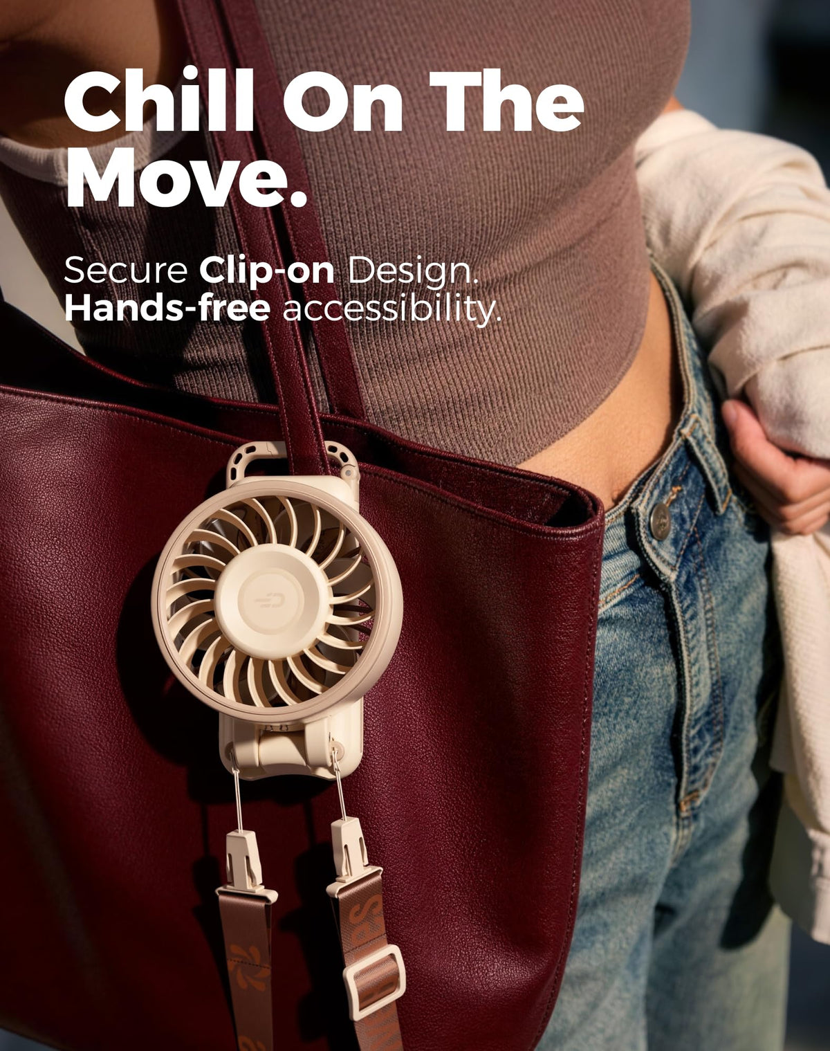 Diveblues Portable Hand Fan - Mini USB Rechargeable Handheld Fan Up to 12 Hours Cooling, 1-100 Speed Personal Fan with Turbo Airflow, 180° Foldable Desk Fan for Office & Bedroom & Travel & Commuting 🍁 All In One Marketplace Canada