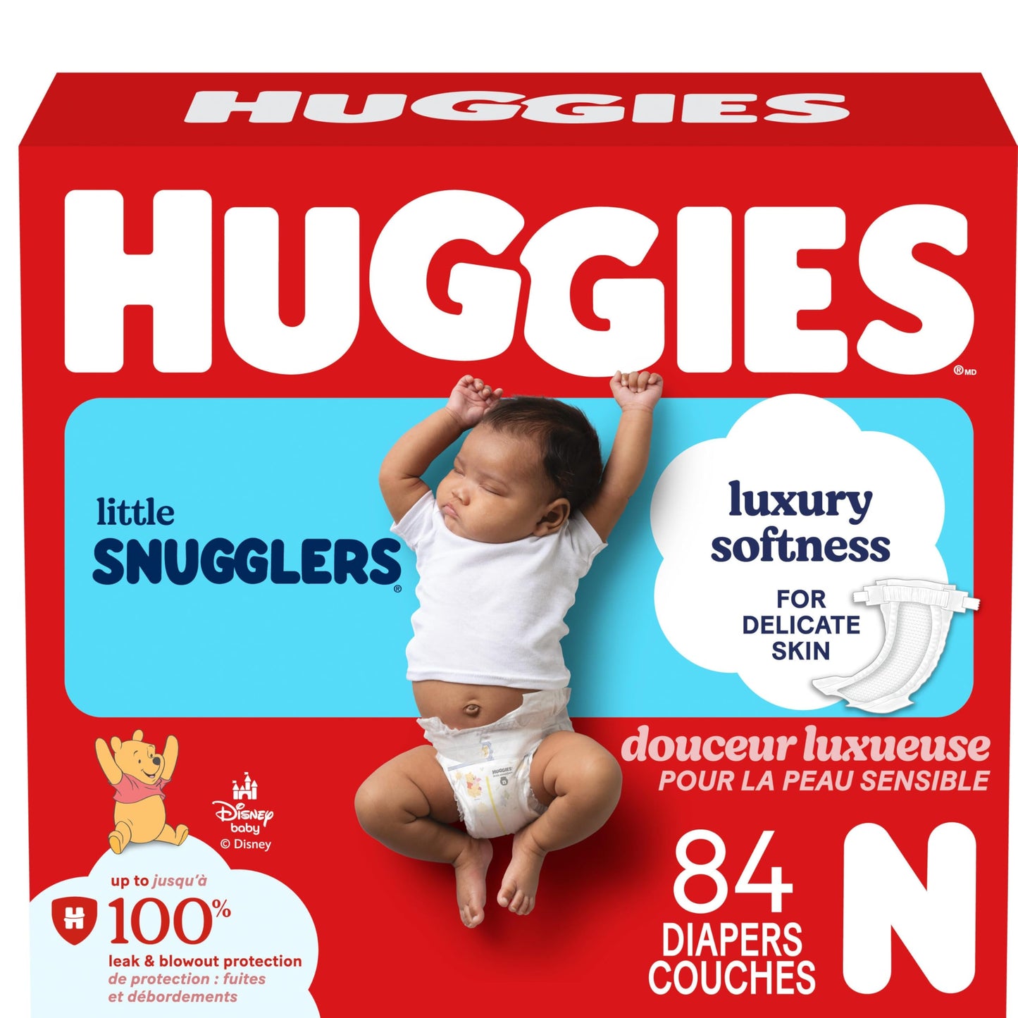HUGGIES Newborn Diapers - HUGGIES Little Snugglers Disposable Baby Diapers, 84ct, Giga Pack 🍁 All In One Marketplace Canada