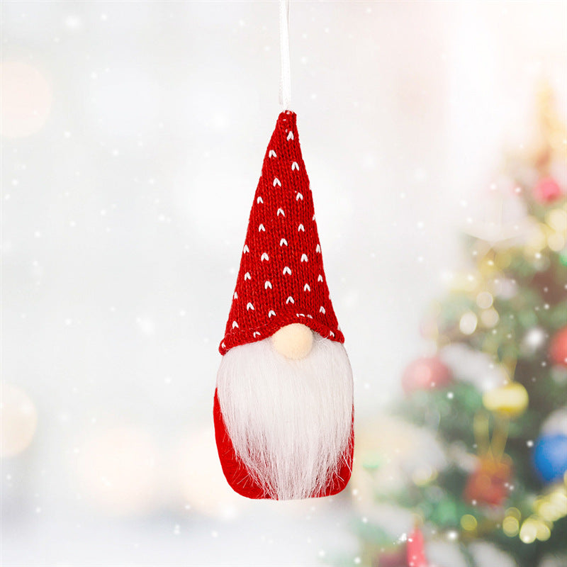 Knitted Christmas Tree Pendant Ornaments – Small Hanging Decor, 3 Styles
