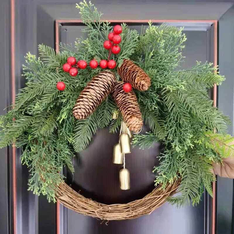Christmas Farmhouse Boho Garland Bell Garland Door Hanging