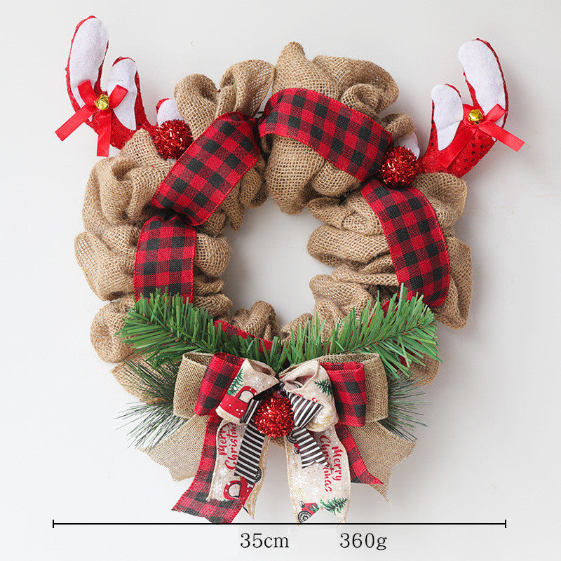 American Door Hanging Christmas Antlers Garland