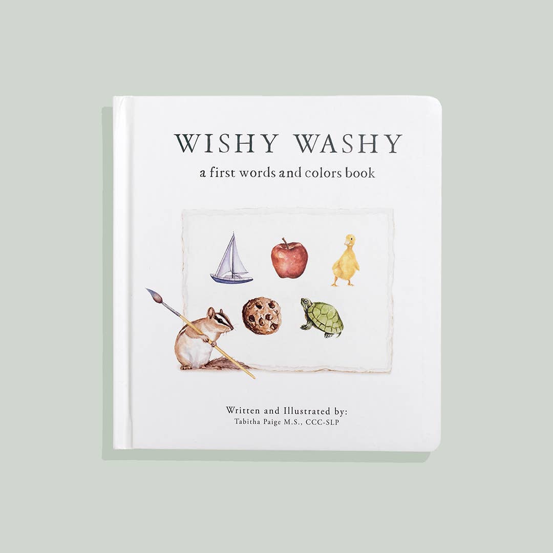 Paige Tate & Co. - Wishy Washy: A Board Book of First Words and Colors - Ages 0–24 Months