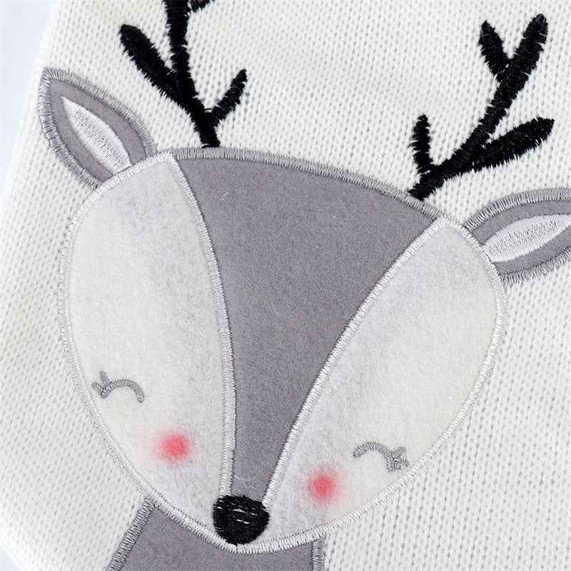 Christmas Fox Wool Stockings – Cute Plush Holiday Gift Stockings, 3 Colors