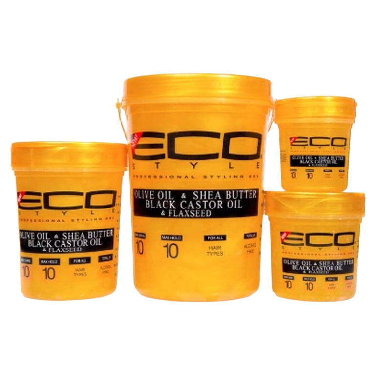 ECO Styling Gel Gold Olive Oil & Shea Butter Black Castor Oil & Flaxseed 32oz