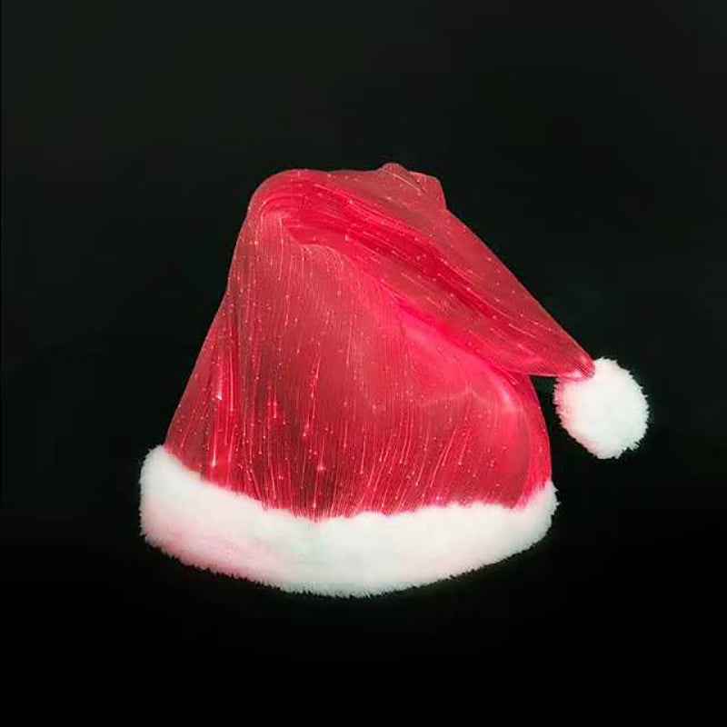 LED Glowing Christmas Hat - Colorful Light-Up Holiday Party Hat