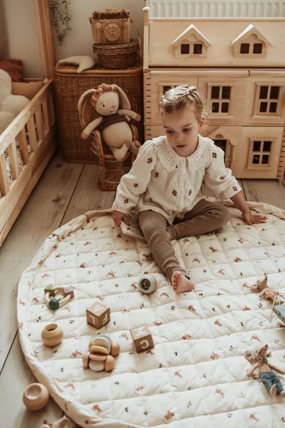Organic Soft Babymat & Bag | Rabbit | play&go