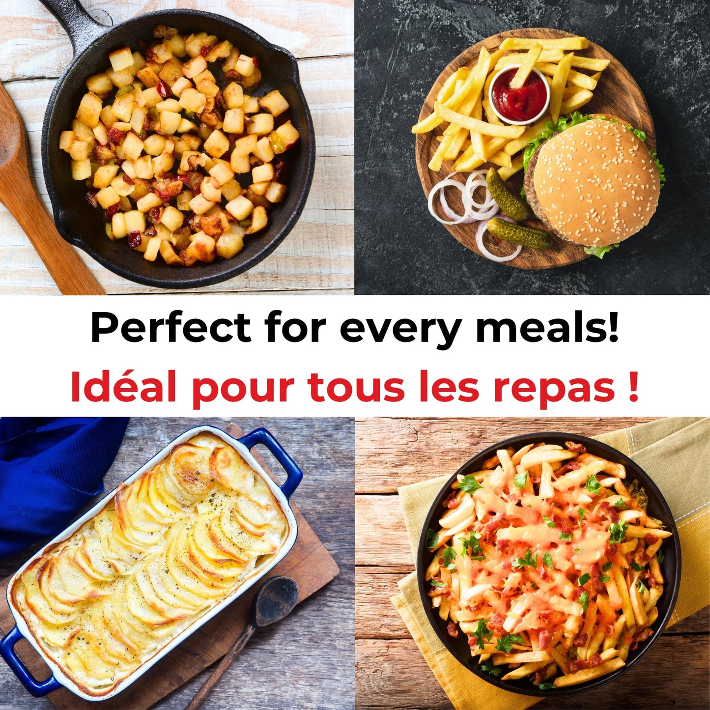 Starfrit Pro Fry Cutter & Cuber, 3-in-1 Potato & Vegetable Cutter 🍁 All In One Marketplace Canada