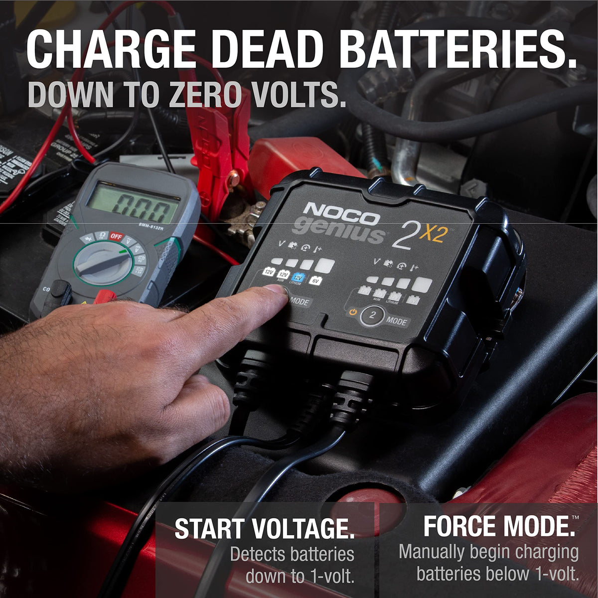 NOCO GENIUS2X2 6/12V 2-Bank Battery Charger, Trickle Charger & Maintainer 🍁 All In One Marketplace Canada