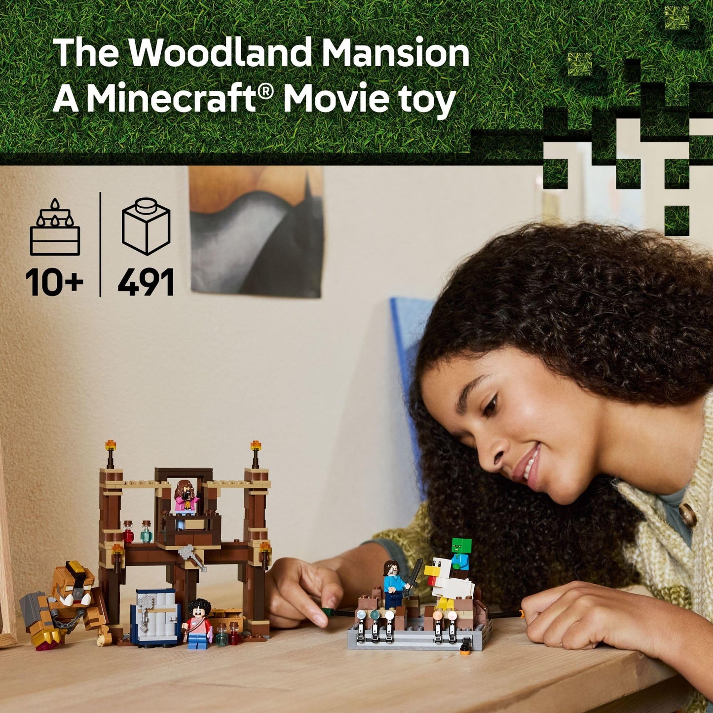 LEGO Minecraft Woodland Mansion Fighting Ring - Building Toy for Kids Age 10+ - Includes Steve, Garrett, & Henry Minecraft Figures, Plus a Chicken Jockey & More - Birthday Gift Idea for Fans - 21272 🍁 All In One Marketplace Canada
