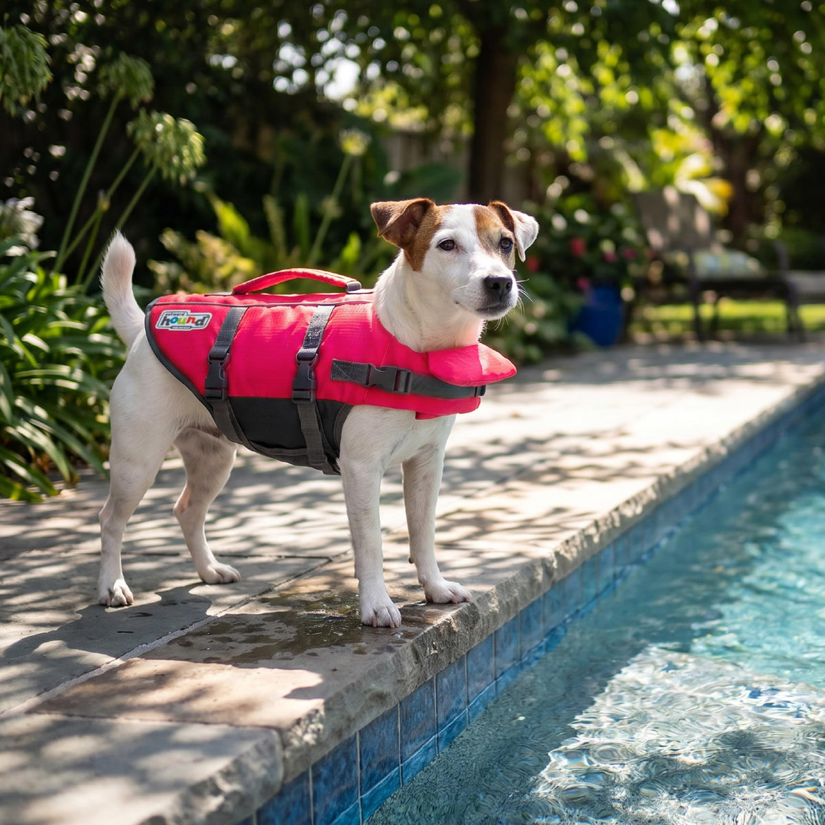 Outward Hound Granby Splash Dog Life Jacket with Handle, Reflective Floating Vest for Swimming & Boating, Maximum Buoyancy, All Skill Levels, Small Dogs & Puppies (16–20" Girth), Pink, Small 🍁 All In One Marketplace Canada