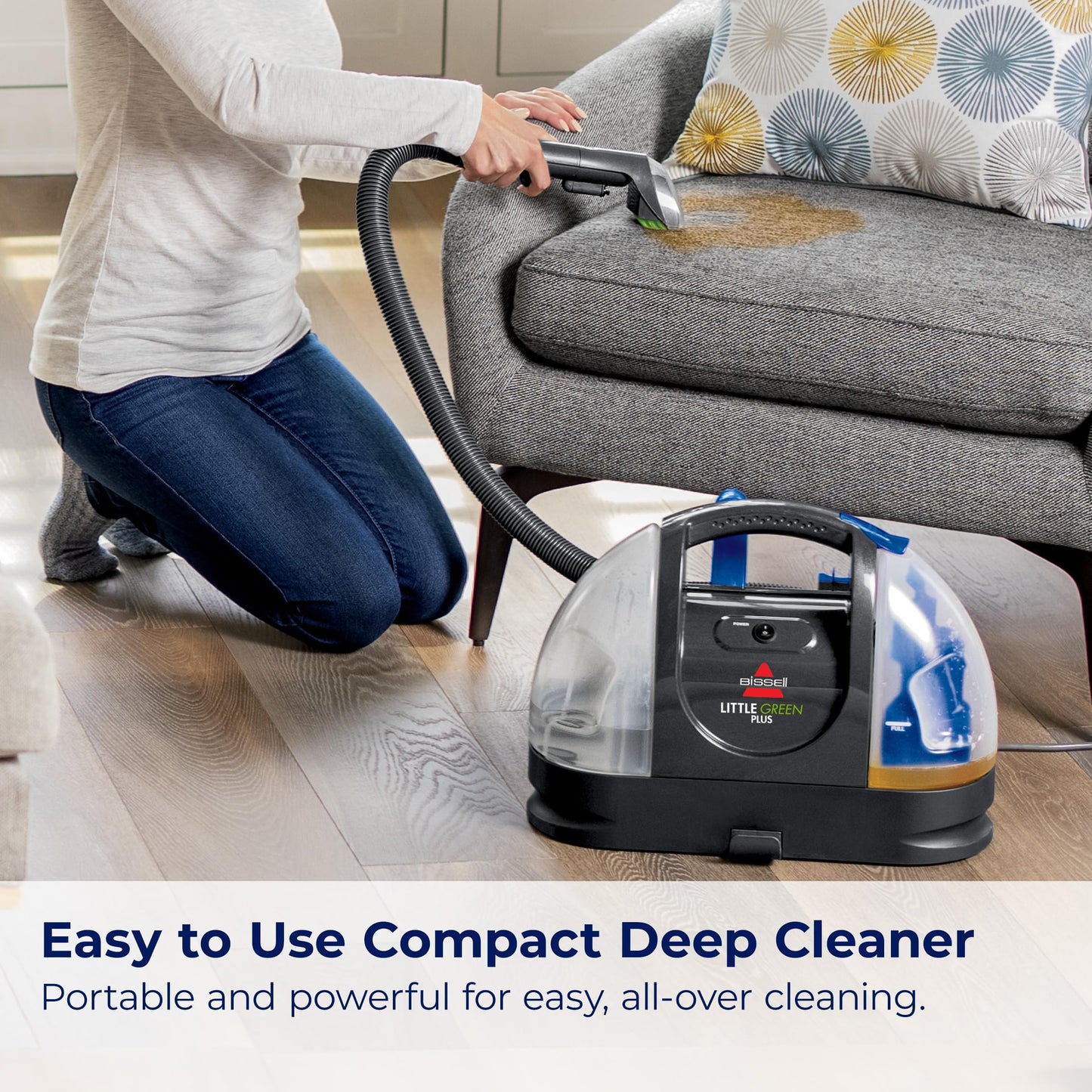 BISSELL - Portable Carpet Cleaner - Little Green Carpet & Upholstery Machine - 48oz Capacity with Stain Brush and self-Cleaning Hydro-Rinse Tool for Home and Automotive use 🍁 All In One Marketplace Canada
