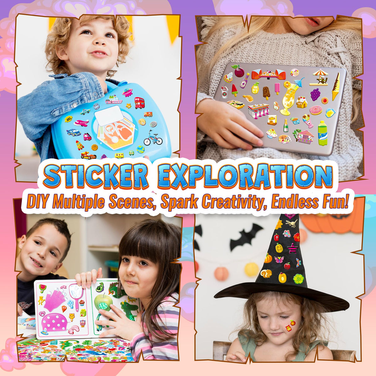 3200+ Stickers for Kids, 3D Puffy Stickers, 64 Different Sheets, Cute Animals Stickers for Boys Girls Teachers, Classroom Reward, Craft Scrapbooking, Party Gift 🍁 All In One Marketplace Canada
