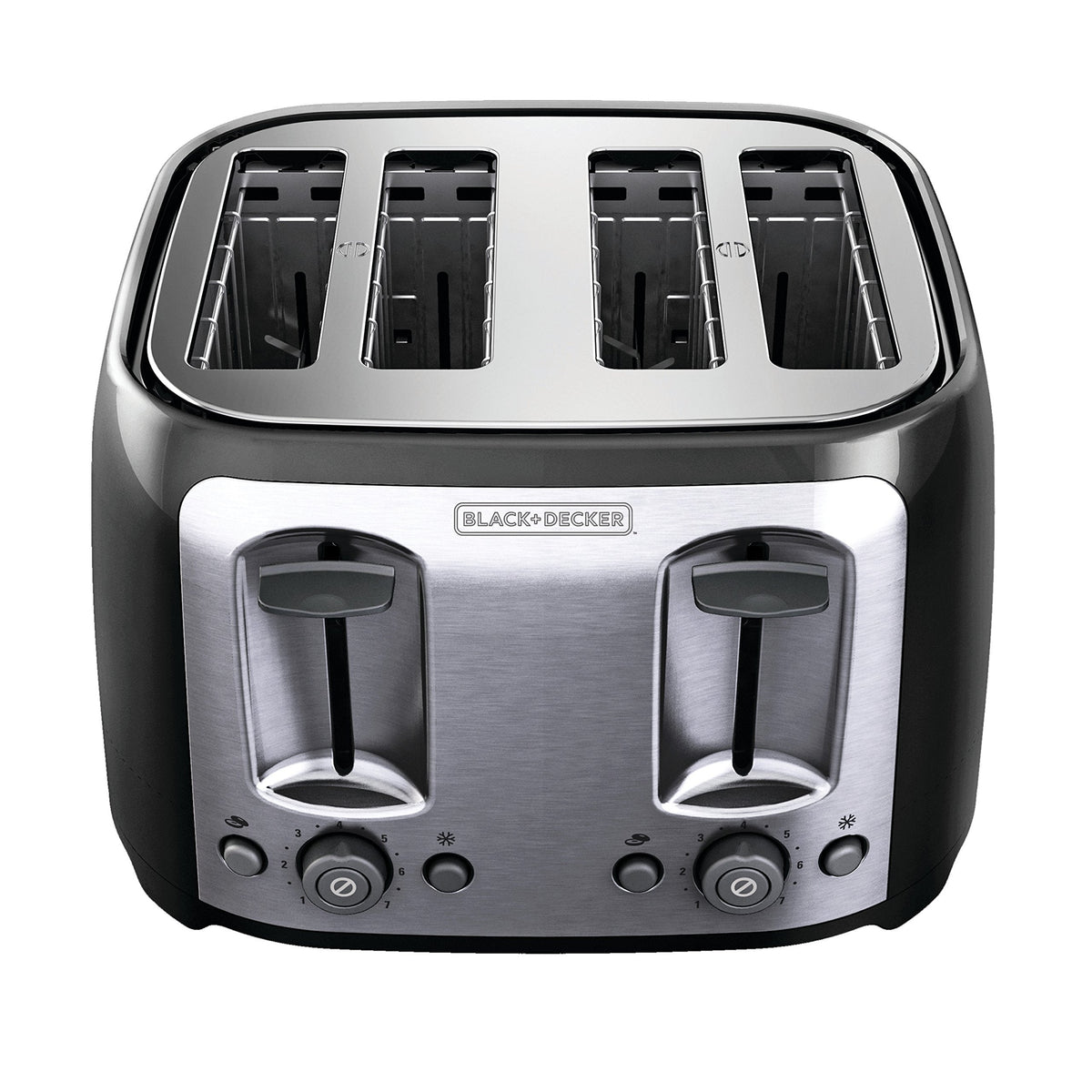 BLACK+DECKER Toaster, 4 Slice, Extra Wide Slots for Bagels and Artisan Breads, Black, TR1478BD 🍁 All In One Marketplace Canada