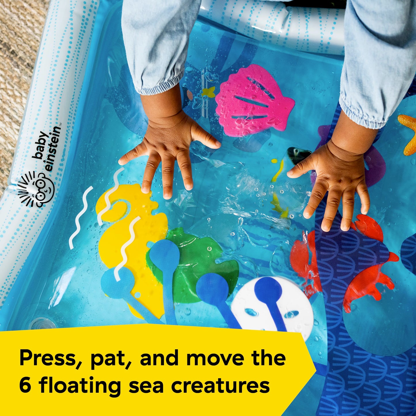Baby Einstein Octopus Water Play Mat - Safety Fill Line, Tummy Time Activity & Sensory Toy for Babies Newborn & up, Blue 🍁 All In One Marketplace Canada
