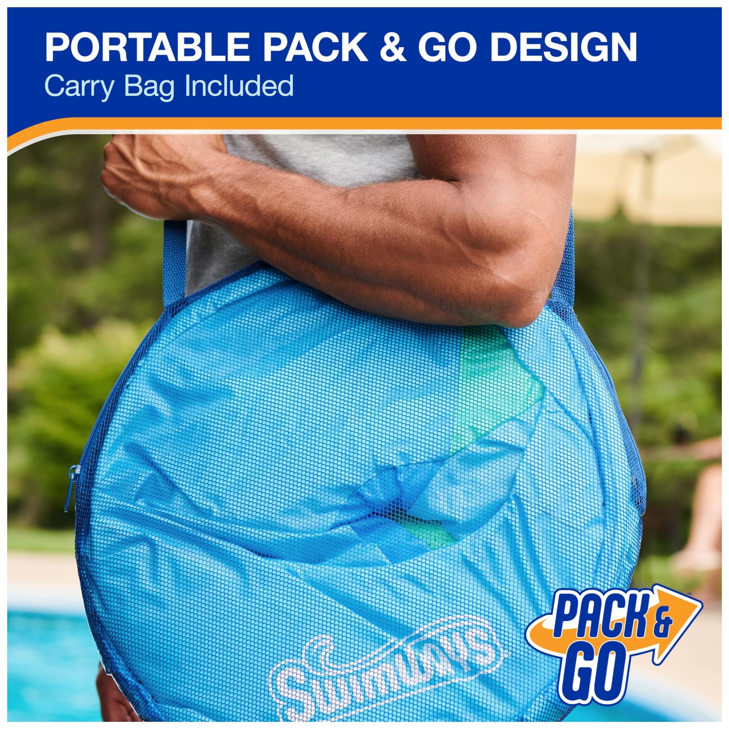 SwimWays Spring Float Premium XL Recliner Chair, Inflatable Pool Floats Adult with Fast Inflation, 25% Larger Than Recliner, Supports Up to 300 lbs 🍁 All In One Marketplace Canada