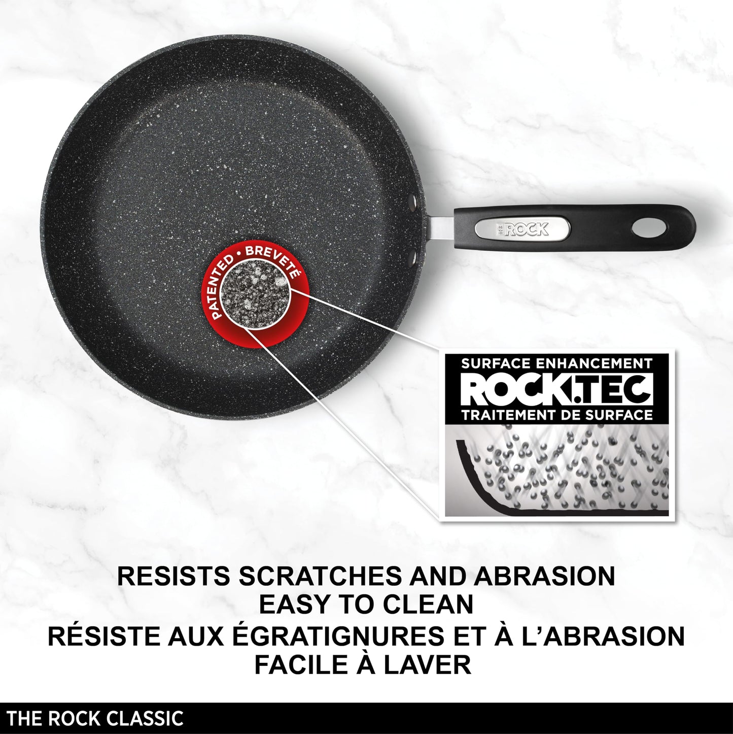 Starfrit The Rock Classic 10" (26cm) Non-Stick Fry Pan - Durable Forged Aluminum - Oven Safe - PFOA Free - Easy to Clean 🍁 All In One Marketplace Canada