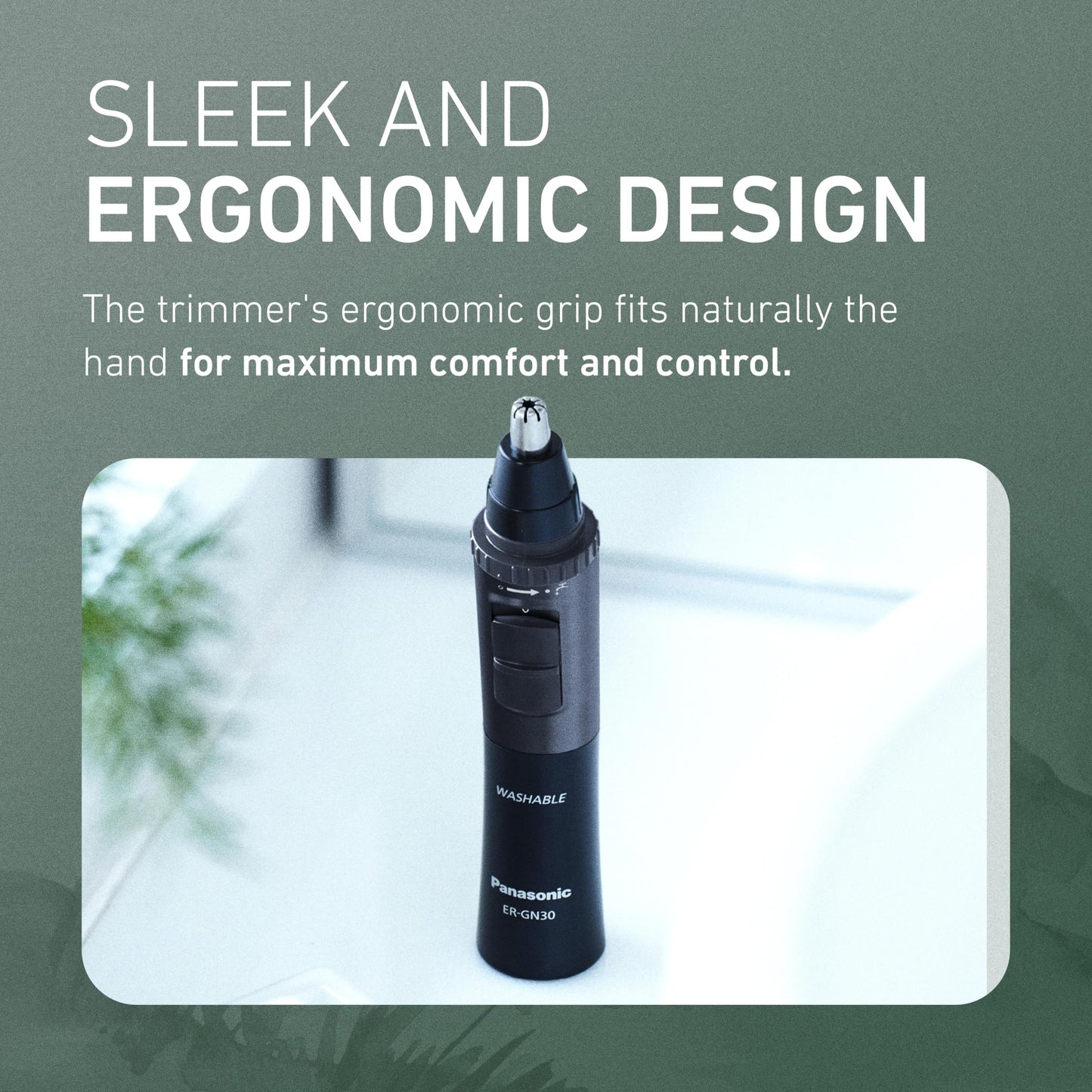 Panasonic ERGN30H nose & ear Hair Trimmer, Black Compact, 0.14 kilogram 🍁 All In One Marketplace Canada