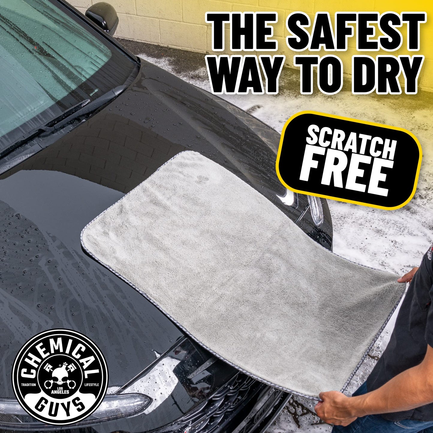 Chemical Guys Woolly Mammoth Microfiber Towel (36" x 25") Cars, Trucks, SUVs, RVs, Home, Pets, Messes, Grey 🍁 All In One Marketplace Canada
