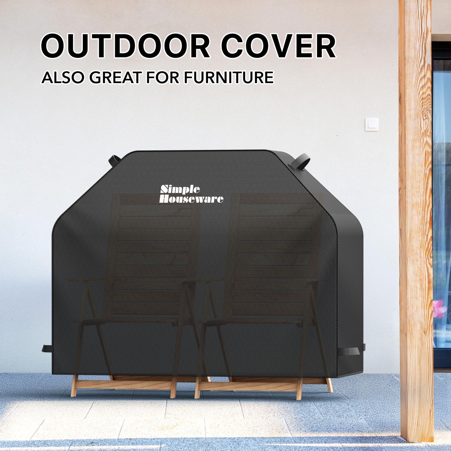 Simple Houseware 55-inch Heavy Duty BBQ Grill Cover, 600D Polyester Waterproof, Weather-Resistant 🍁 All In One Marketplace Canada