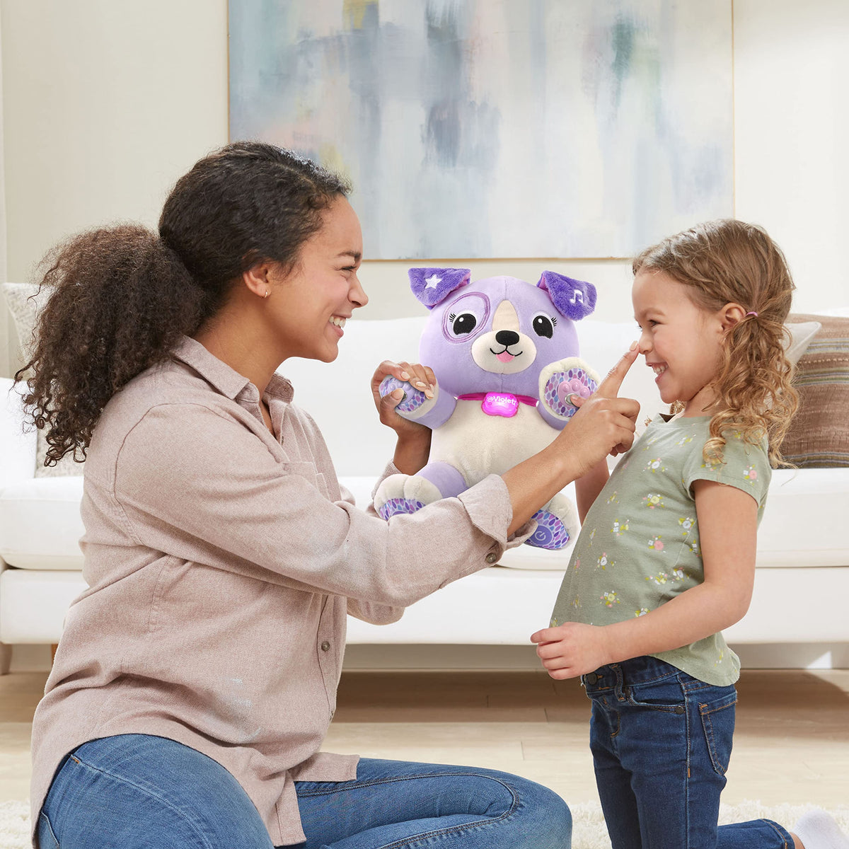 LeapFrog My Pal Violet Smarty Paws, Infant Plush Toy with Personalization, Music and lullabies, Learning Content for Baby to Toddler, English Version 🍁 All In One Marketplace Canada