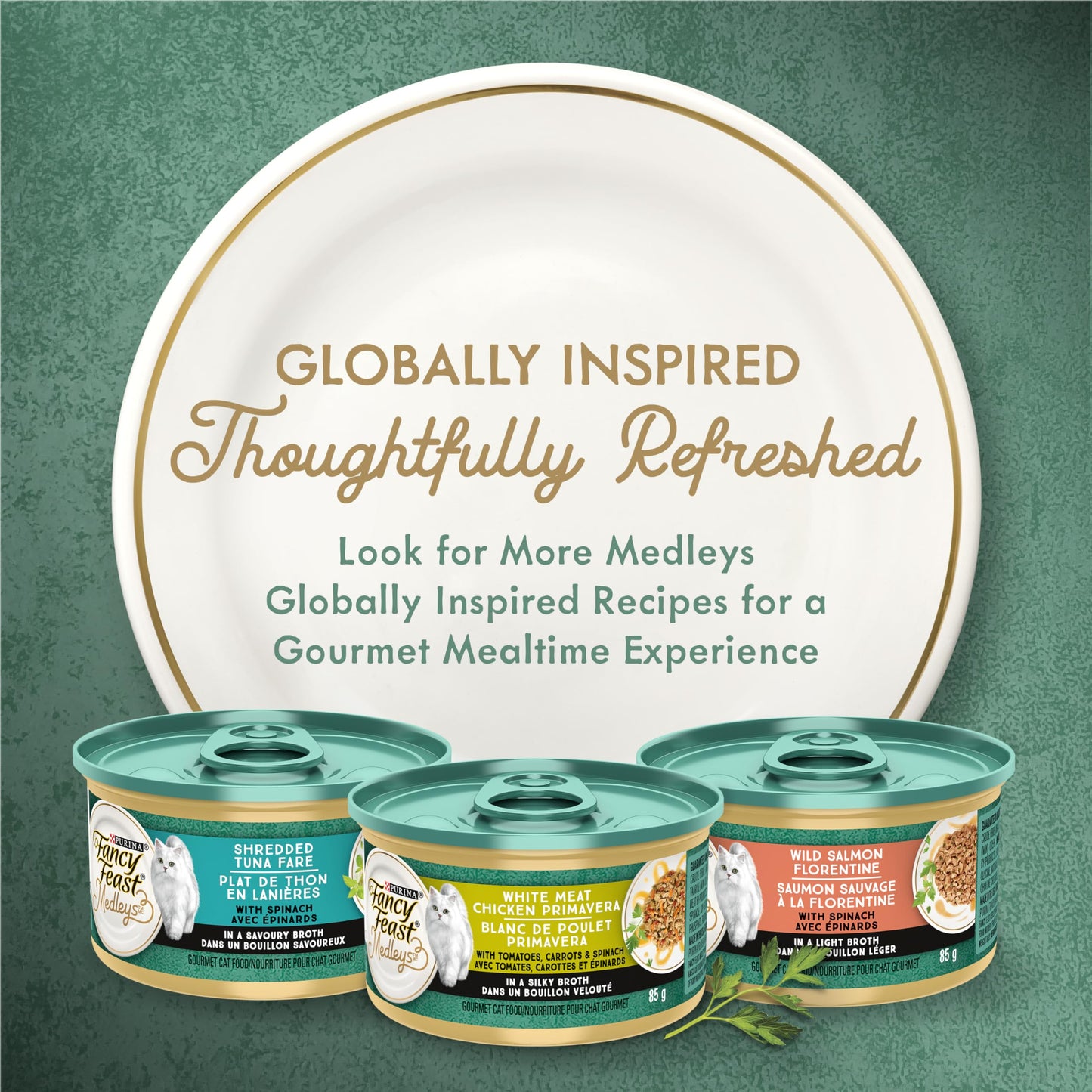Fancy Feast Medleys Wet Cat Food, Chicken Florentine Pâté 85g (24 Pack) 🍁 All In One Marketplace Canada