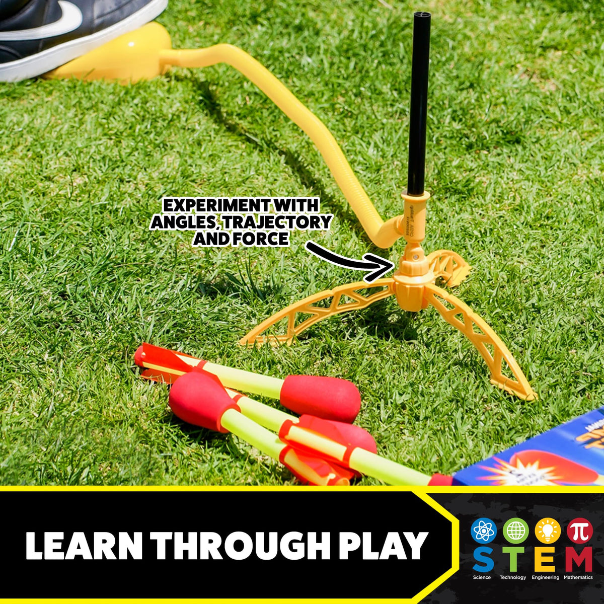 The Original Stomp Rocket® Ultra Rocket, 4 Rockets - Outdoor Rocket Toy Gift for Boys and Girls Ages 5 Years and Up - Comes with Toy Rocket Launcher 🍁 All In One Marketplace Canada