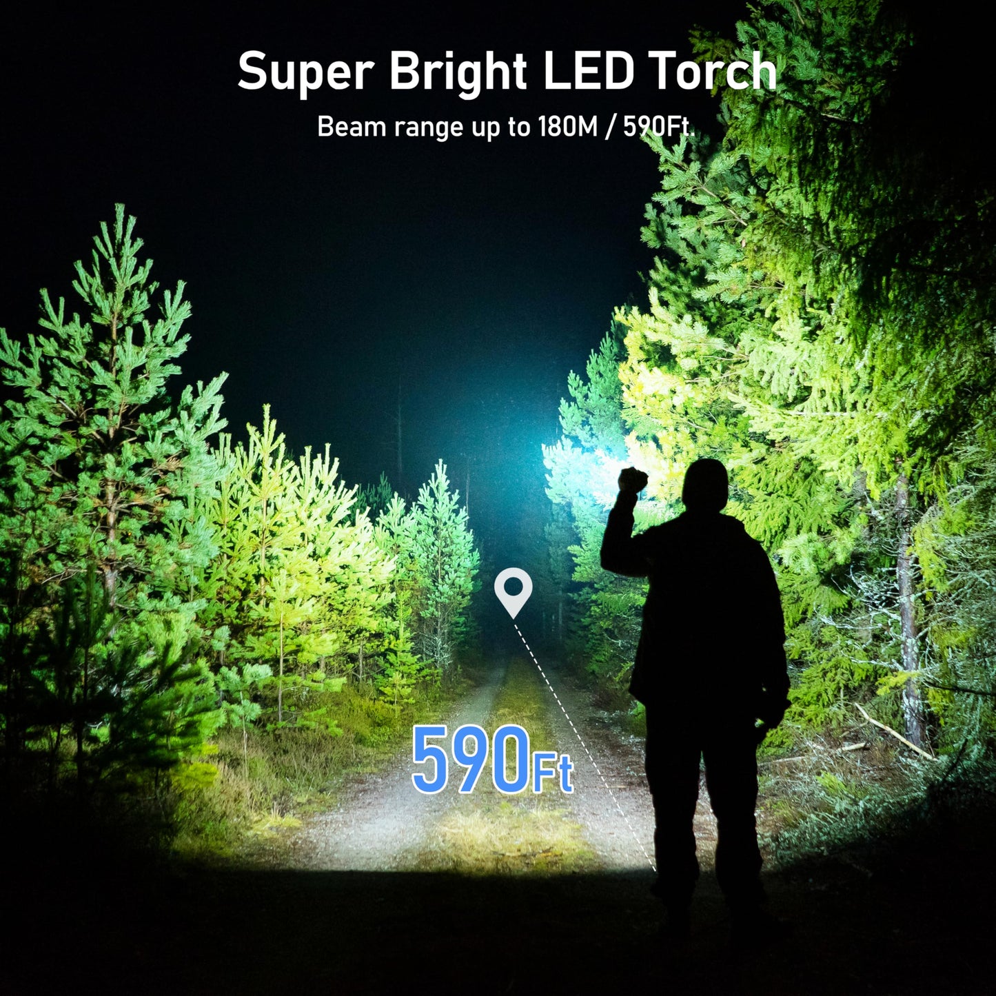 Blukar LED Rechargeable Flashlight 2 Pack, Super Bright Small Handheld Flashlights- Zoomable, Adjustable Brightness, Long Lasting Flash Light, Waterproof Pocket Size Torch Light for Emergency, Camping 🍁 All In One Marketplace Canada