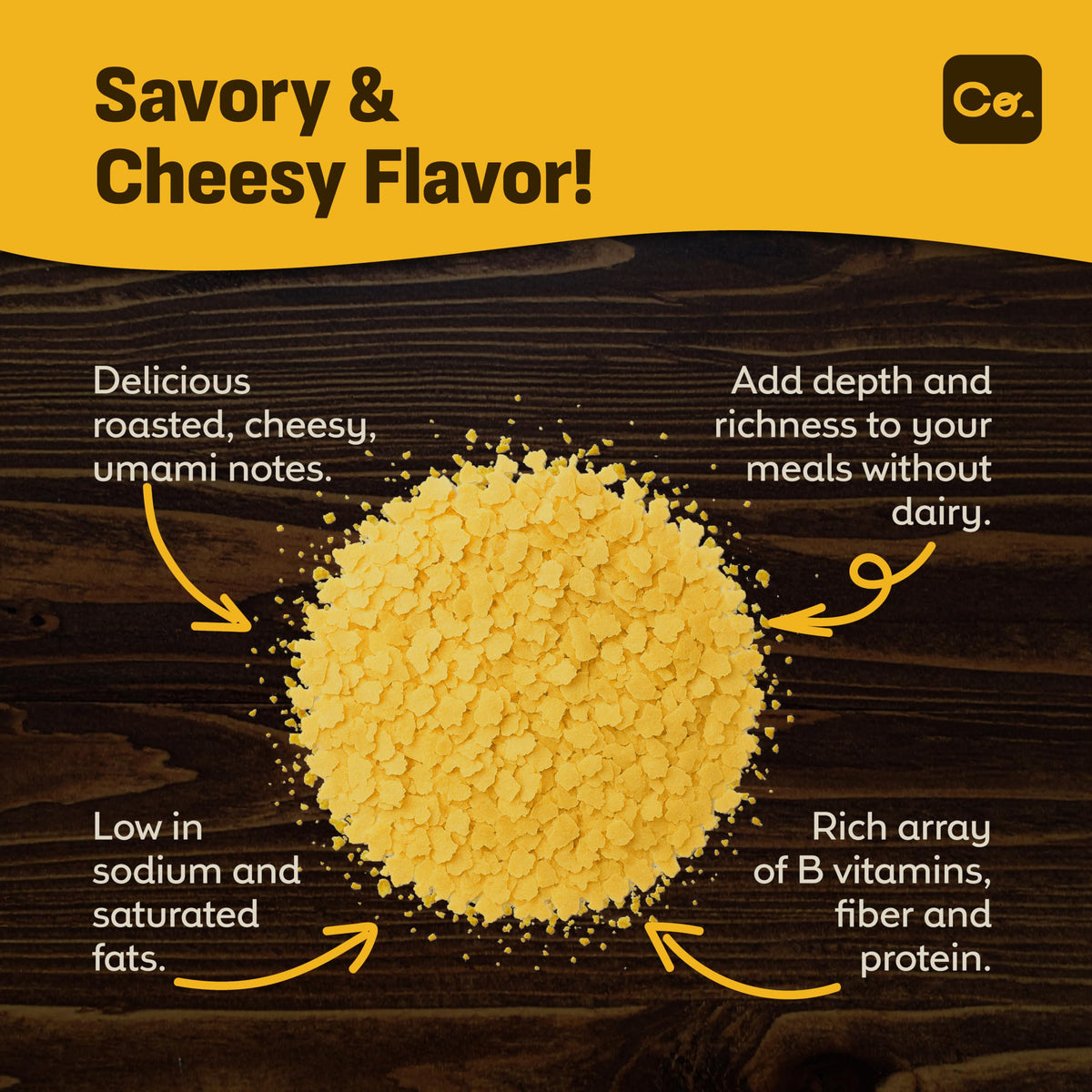 Coolinario Nutritional Yeast, Fortified, Large Flakes (1 GAL - 1.5 LBS) 🍁 All In One Marketplace Canada