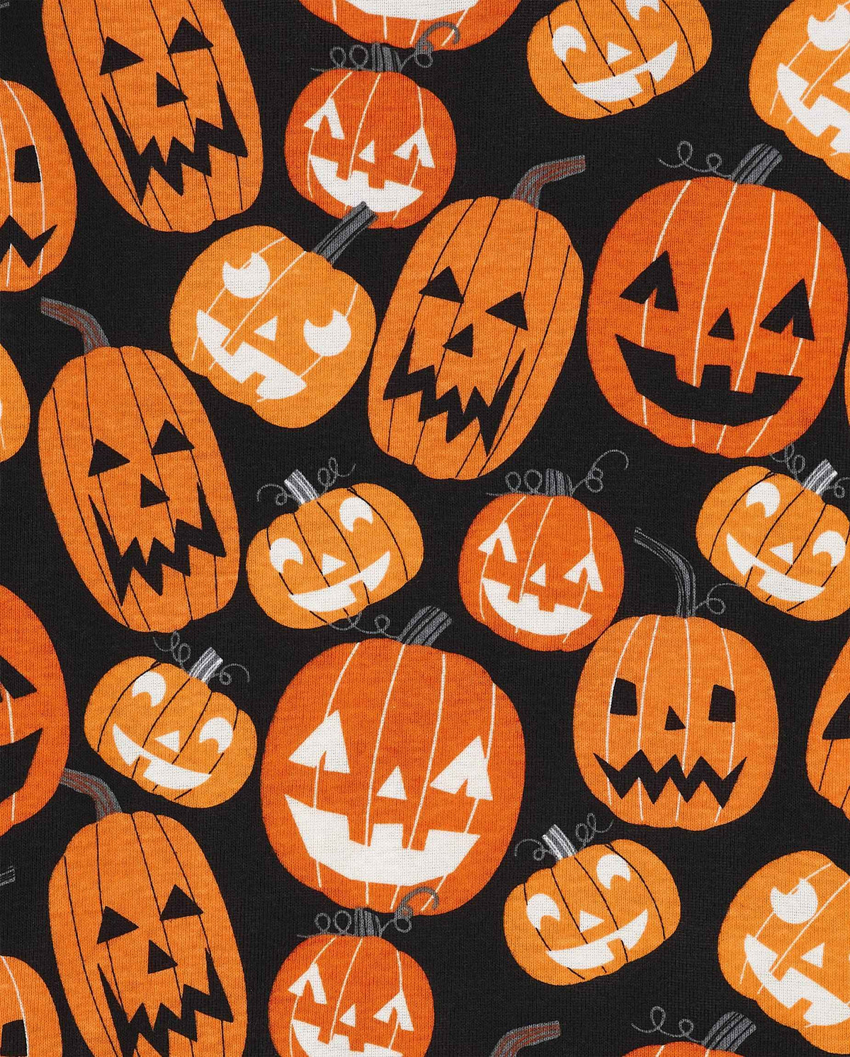 The Children's Place Kids' Family Matching, Halloween Pajama Sets, Cotton, Pumpkin Allover, 14