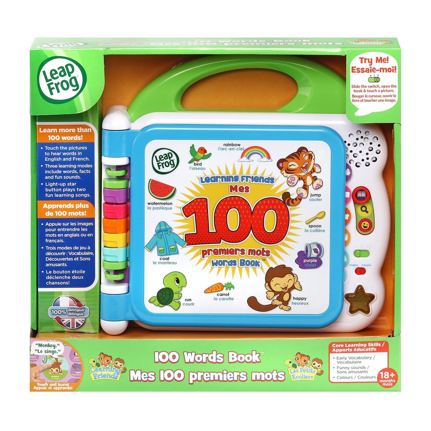 LeapFrog Learning Friends 100 Words Book (Bilingual English-French) (Retail Packaging) 🍁 All In One Marketplace Canada