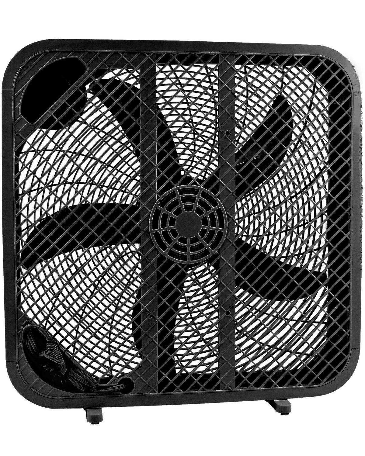 Genesis 20" Box Fan, 3 Settings, Max Cooling Technology, Carry Handle, Black (G20BOX-BLK) 🍁 All In One Marketplace Canada