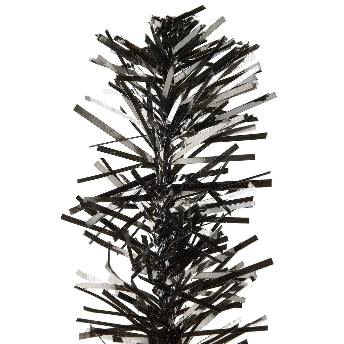 National Tree Company Tinsel Tree, Black, Orange, Halloween Collection, 24 in