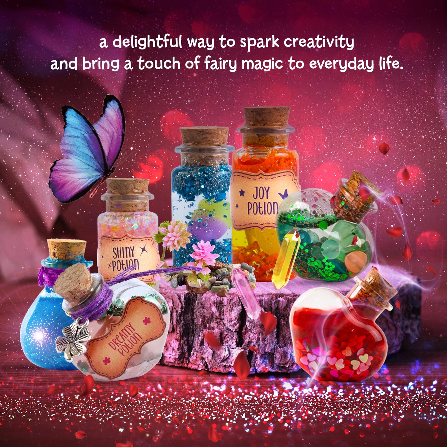 Dan&Darci Magic Fairy Potion Kit for Boys - Birthday Gifts for Girls - Gift Ideas for Girls Ages 6, 7, 8, 9, 10 - Toys 8-10, 7-8 - Arts & Crafts for Boys 6-8 🍁 All In One Marketplace Canada