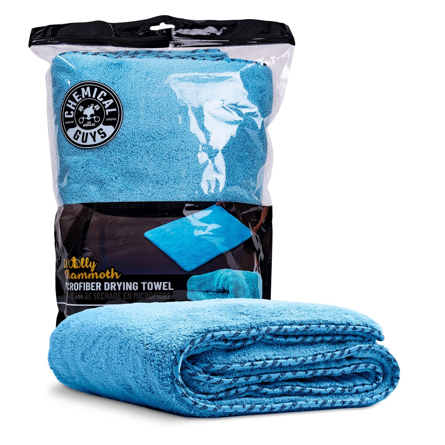 Chemical Guys Woolly Mammoth Microfiber Towel (36" x 25") Cars, Trucks, SUVs, RVs, Home, Pets, Messes, Blue 🍁 All In One Marketplace Canada