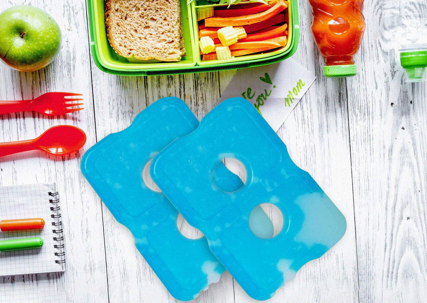 Healthy Packers Ice Packs for Lunch Boxes & Coolers - Freezer Packs - Original Cool Pack | Cooler Accessories for Beach, Camping & Fishing | Slim & Long-Lasting Reusable Ice Pack for Cooler 🍁 All In One Marketplace Canada