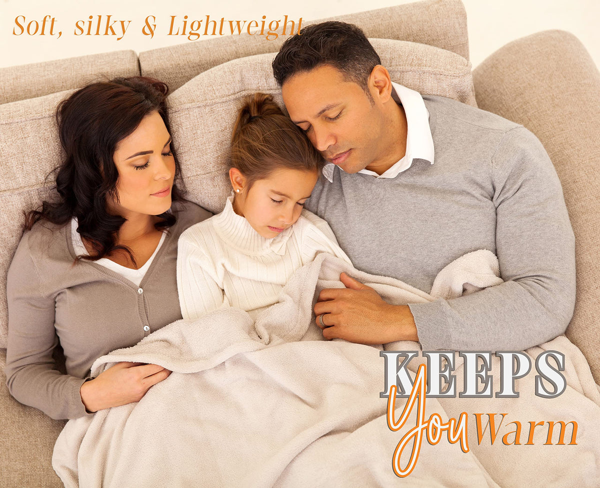 Elegant Comfort Lightweight Throw Blanket- Halloween Themed, Soft, Cozy and Plush- Throw Blankets, Perfect for Lounging this Spooky Season, 50 x 60 inches, Skull & Bones, Throw Blanket