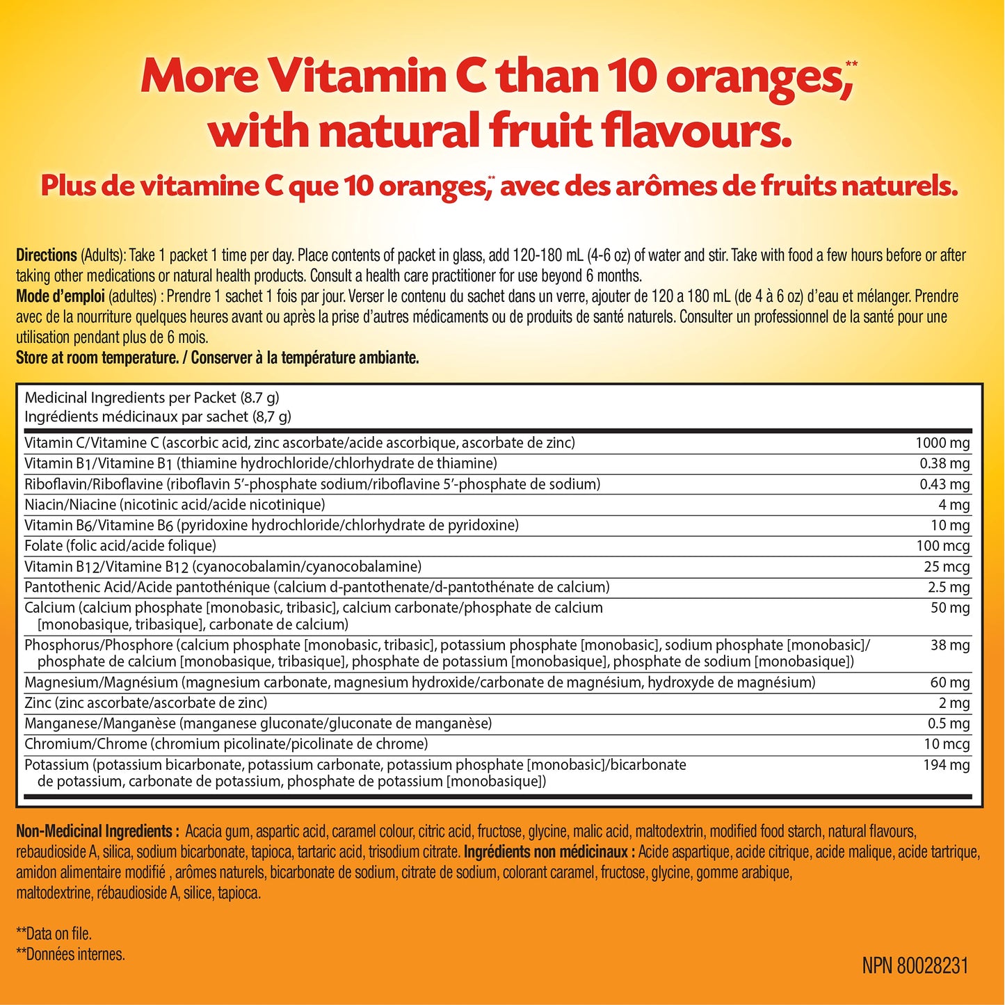 Emergen-C Immune Support Fizzy Drink Mix, A Boost of Vitamins and Minerals, Acai Berry, 30 Sachets 🍁 All In One Marketplace Canada