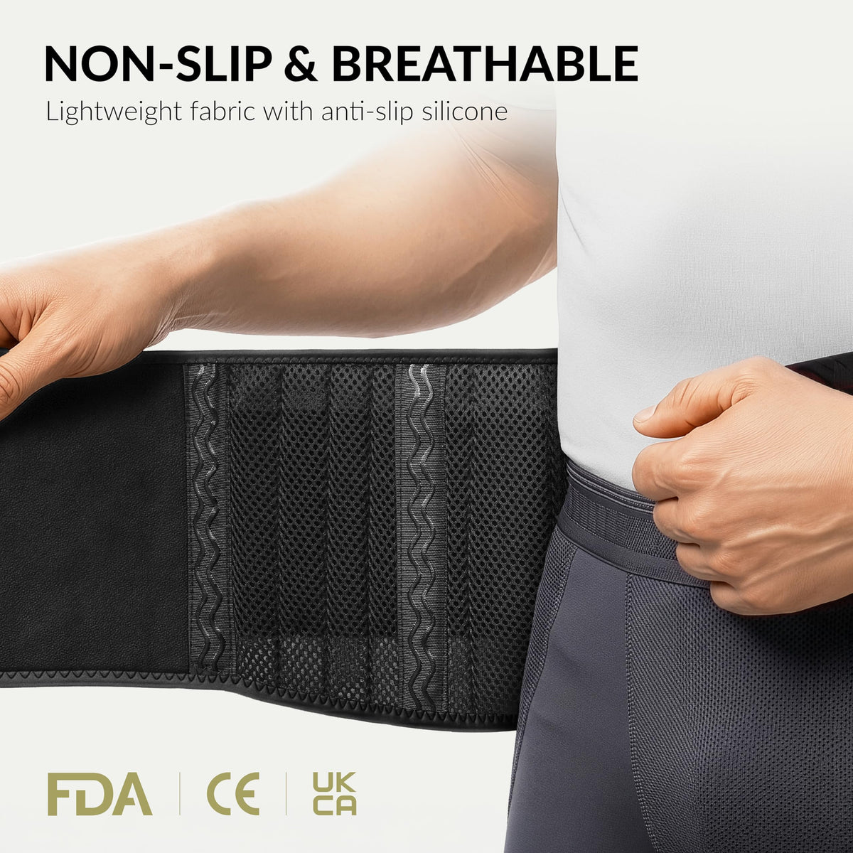 BraceUP Back Support, Back Brace for Men and Women - Lumbar Support Lower Back Belt for Back Pain Relief, Herniated Disc, Heavy lifting, with Dual Adjustable Straps (L/XL 90-110 cm) 🍁 All In One Marketplace Canada