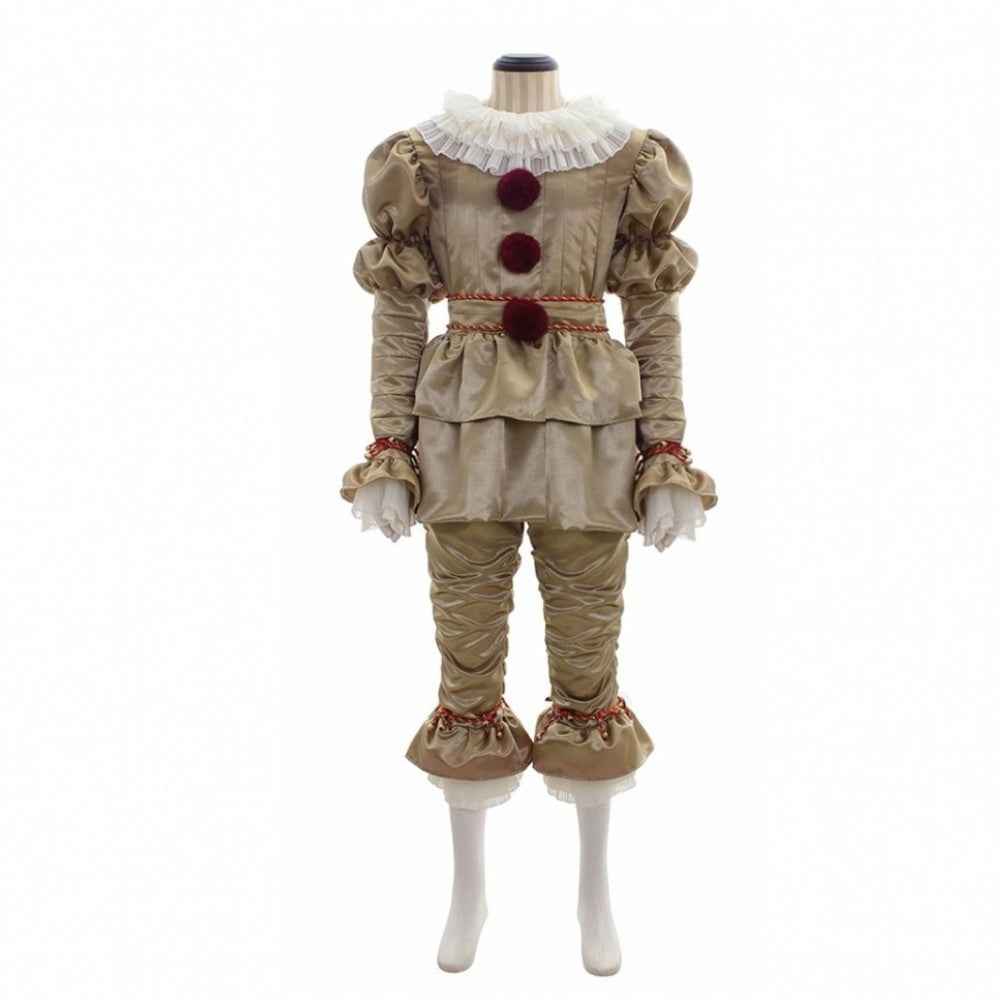 Women's Clown Cosplay Costume Set – Halloween Party Jester Outfit with Accessories