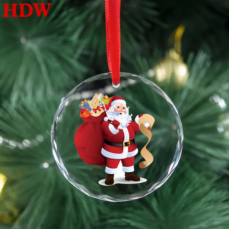 Christmas Ornament Crystal Pendant