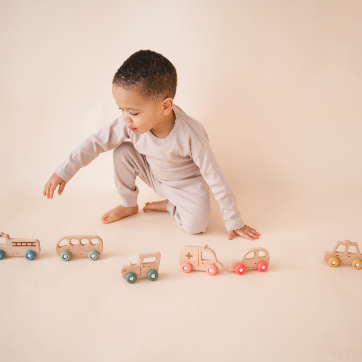 bug + bean kids - Wooden Toy Tractor - Ages 1+