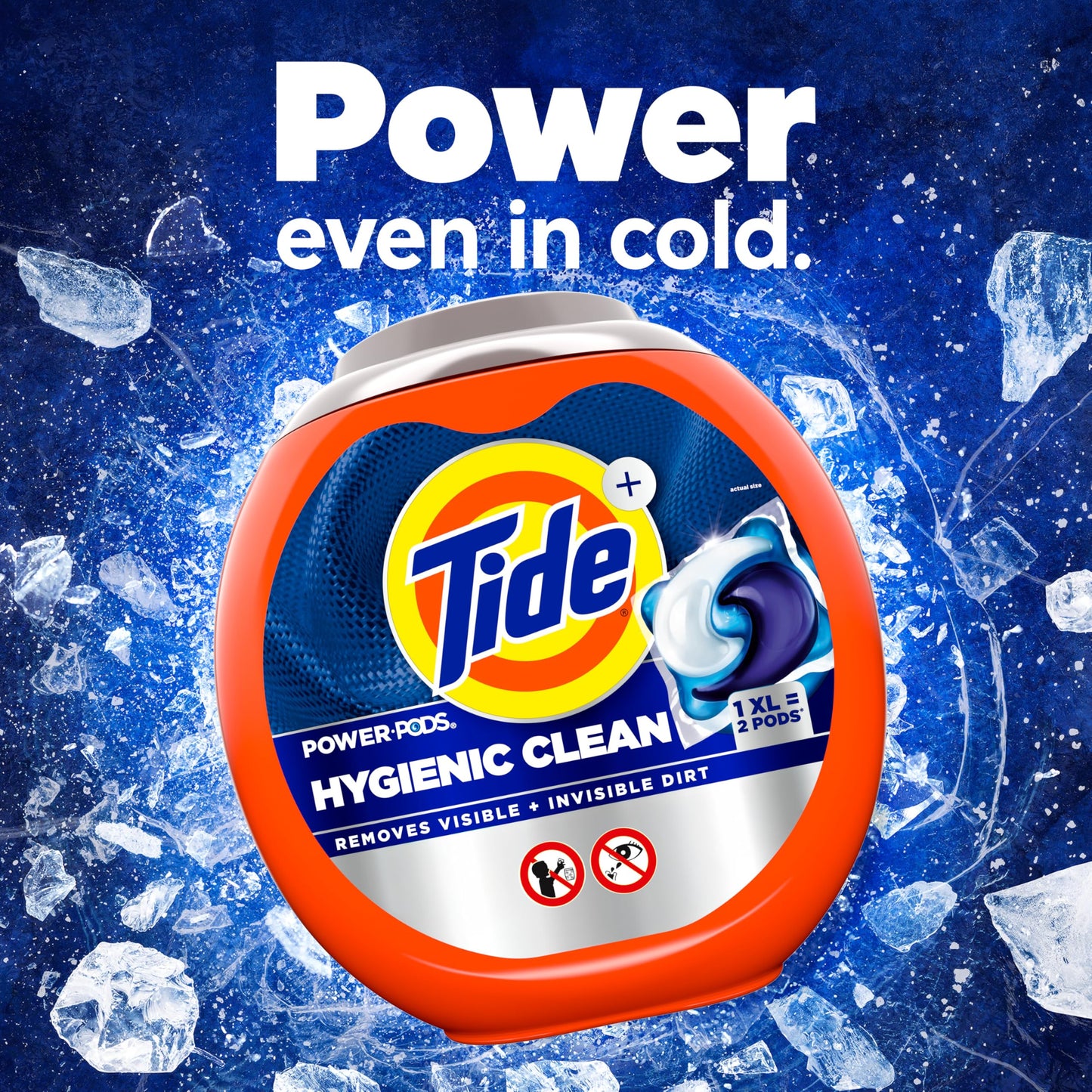 Tide Hygienic Clean Power PODS Laundry Detergent Pacs, Original Scent, 63 Count, Removes Visible and Invisible Dirt, laundry soap detergent pacs 🍁 All In One Marketplace Canada