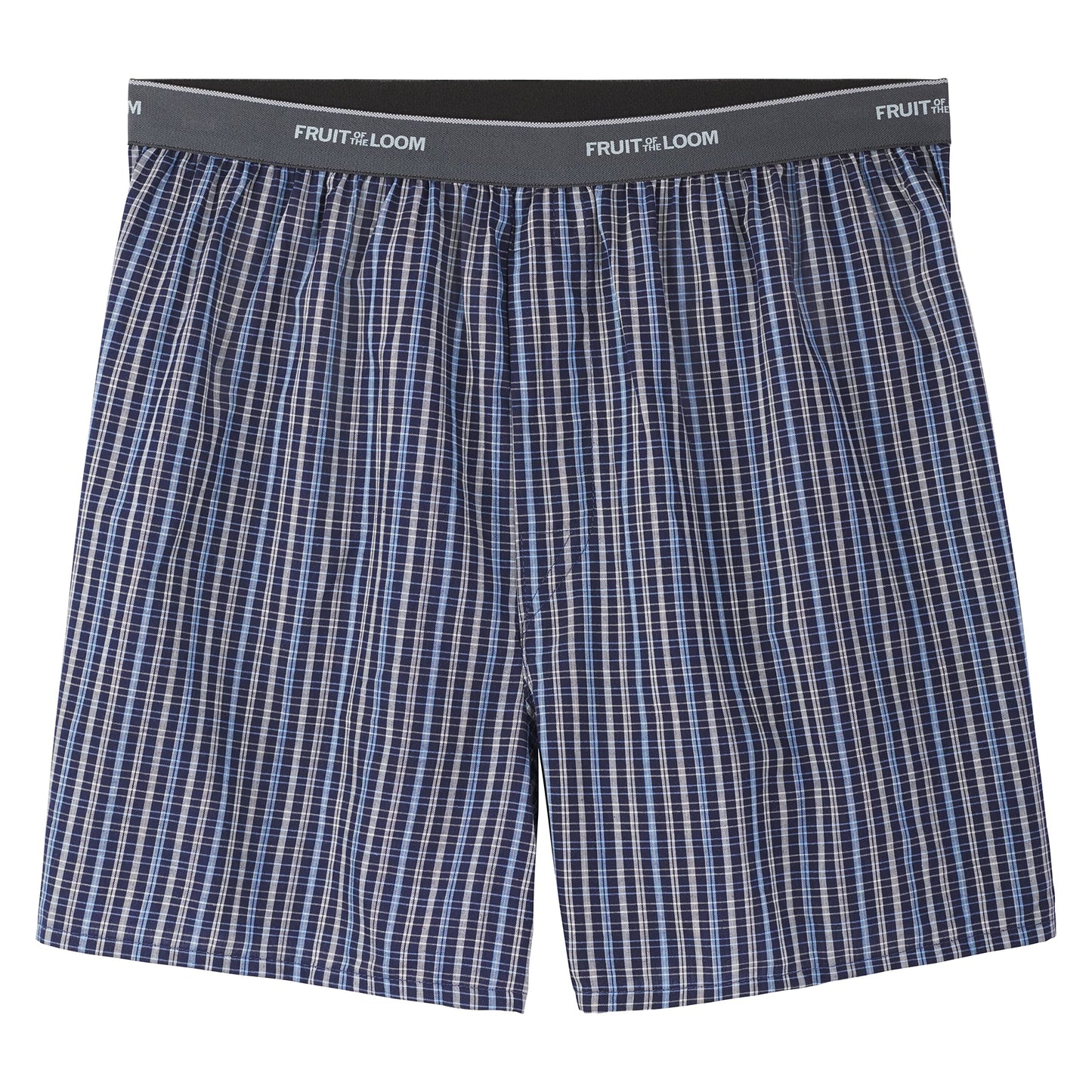 Fruit of the Loom Men's 5 Pack Exposed Waistband Assorted, Blues Boxer, Size Small 🍁 All In One Marketplace Canada